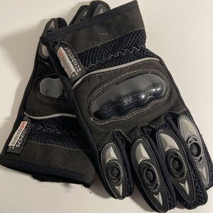 Dynatec schoeller Armoured Leather Moto Gloves Mens XXS -Womens Med